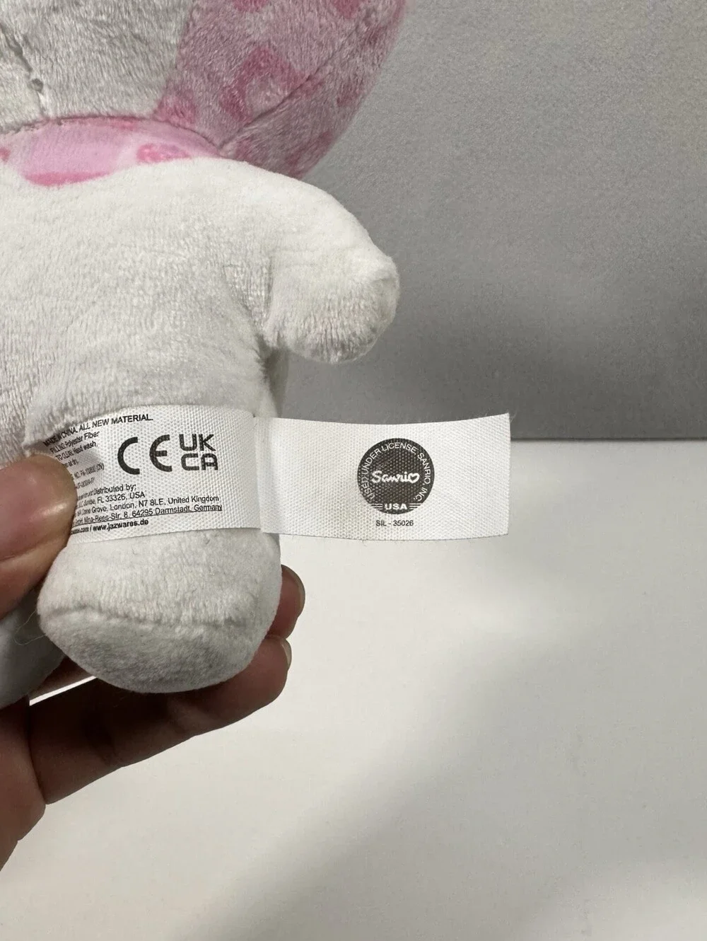 Sanrio My Melody Pink White Plush Stuffed Animal Bunny